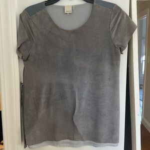 Ecru Suede Tee